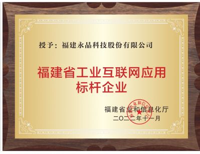 福建省工业互联网应用标杆企业